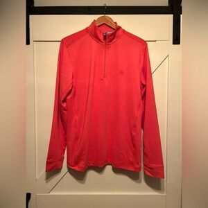 Salmon colored quarter zip men’s size medium Tori Richard Honolulu